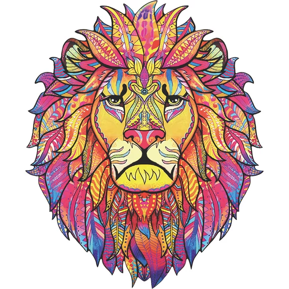 Wooden puzzle lion2